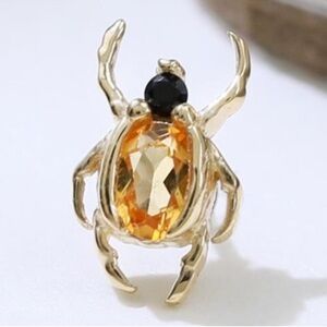 14k Yellow Gold 18g 6mm (Images Look Bigger For Details)